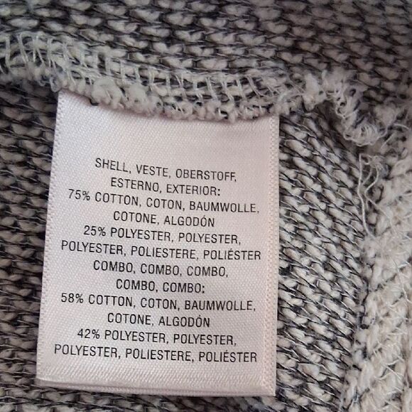 Anthropologie Saturday Sunday Women's Black and White Marled Blazer Jacket XXSP - Picture 3 of 12